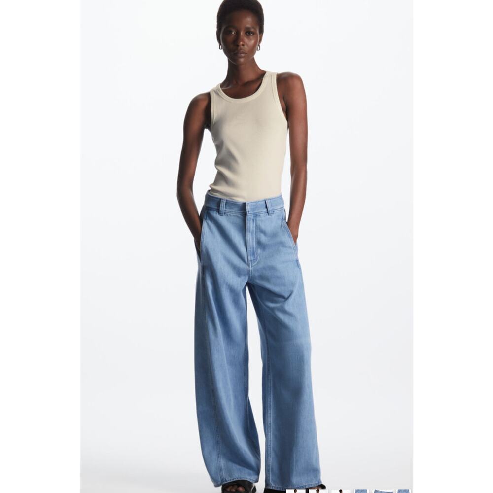 COS Wide Leg High-Rise Jeans Women’s Blue Size 32